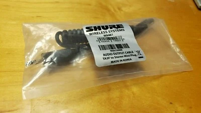 Shure WA461 1' (0.30m) Output Cable TA3F to 3.5mm Stereo Connectors for UR5 - Image 1 of 3