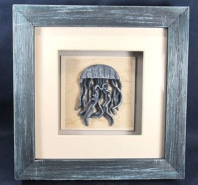Caja de sombra de medusas vida marina náutica arte de pared decoración del hogar Foto 1 de 2