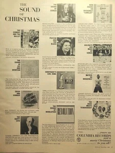 Columbia Records Sound of Holiday Music Christmas Vintage Print Ad 1960 - Picture 1 of 4