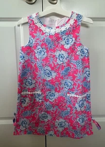 NWT Lilly Pulitzer Little Lilly Classic Shift Wave N Sea Size 8 Free Shipping - Picture 1 of 15