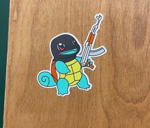 Pokemon Squirtle Sticker Vinyl With AK47 UV Resistant High Quality - Picture 1 of 2
