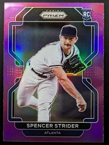 Spencer Strider (RC) 2022 Panini Prizm Baseball Rookie Purple Prizm Braves - Picture 1 of 2