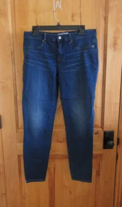 HENRY & BELLE SUPER SKINNY ANKLE RUSTIC JEANS SIZE 32* DARK RINSE BLUE FAUX POCK - Picture 1 of 8
