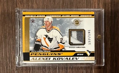 Camiseta deportiva Pacific Vanguard 2001 usada en juegos/parche Alex Kovalev Kip Miller Alexei de 1991 Foto 1 de 2