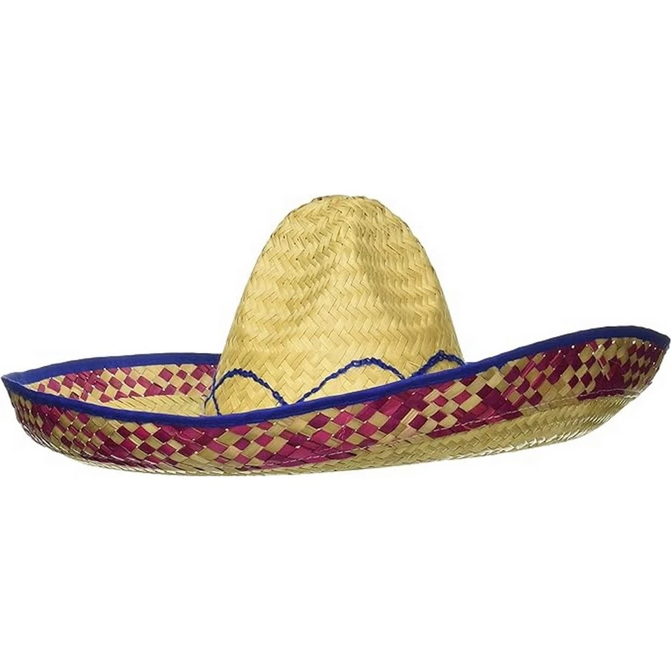 Embroidered Straw Sombrero - Rubie's - Image 1 of 1