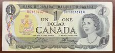 1973 Canadian One Dollar Banknote 1$ Bank Of Canada.
