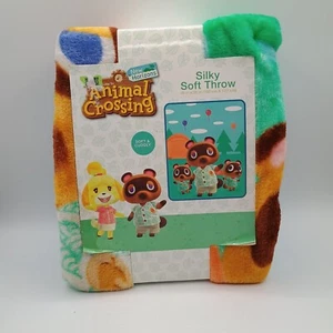 Animal Crossing New Horizons Soft Silky Throw Plush Blanket New 40 X 50 - Picture 1 of 2
