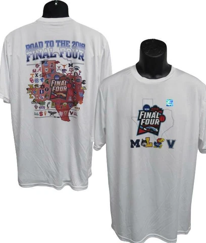 New 2018 NCAA Final Four San Antonio Mens L-XL White Performance Shirt Cover