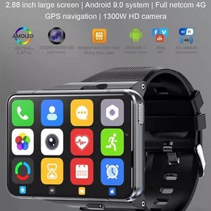 Large Screen 4G Smart Watch Heart Rate Monitor Wristwatch|Android 9.0|4GB+64GB| - Picture 1 of 27