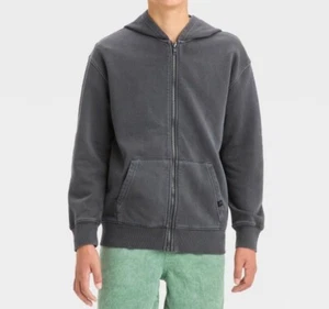 Boys' Art Class Zip-Up Hooded Gray Sweatshirt Small 6/7 NWT - Picture 1 of 7