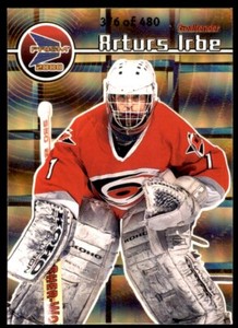 1999-00 Pacific Prism Holographic Gold Arturs Irbe /480 #29