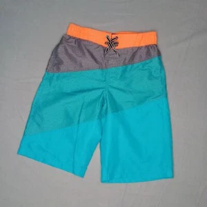 ZeroXposur Boys Board Shorts Swim Trunks Lined Pockets Elastic Waist Colrful Med - Picture 1 of 8