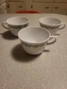 Vintage Corelle Livingware Corning Spring Blossom Cup Mug Set Of 3 - Picture 1 of 3