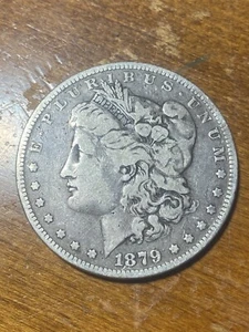Early - 1879 Morgan Silver Dollar - 90% Silver US Coin - Picture 1 of 2