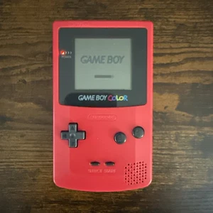 Nintendo Game Boy Color Console CGB-001 - Berry Red - Tested Working - Picture 1 of 4