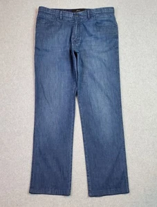 Brioni Stelvio Denim Jeans Men's Tag Size 36 Actual Fit 34X30 Straight Leg - Picture 1 of 16