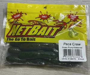 NetBait •5” Paca Craw • Green Pumpkin / Watermelon • - Picture 1 of 2