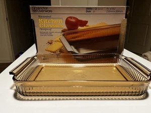Anchor Ovenware Kitchen Classics Utility Dish 3QT NEW Vintage Brown - Picture 1 of 9