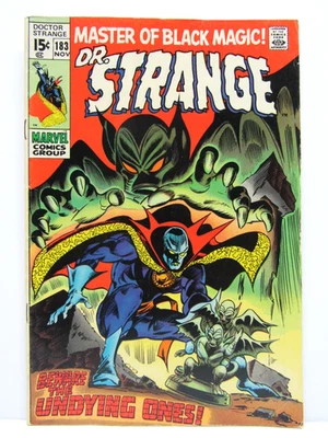 VINTAGE MARVEL COMIC BOOK DR. STRANGE #183 @ 1969 DOCTOR STRANGE SORCERER SUPREM - Image 1 of 4