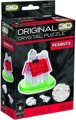 Peanuts Snoopy & Doghouse 50 Piece 3D Crystal Jigsaw Puzzle - Image 1 of 3