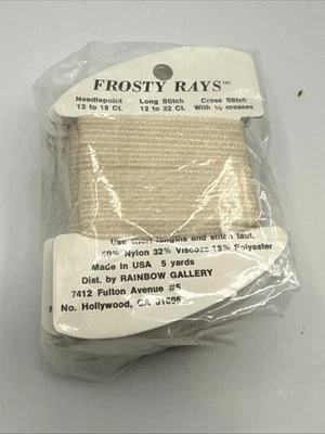 6~Frosty Rays Thread for Needlepoint/Cross Stitch color Pink Metallic  #Y150 - Image 1 of 3