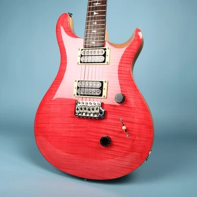 Chitarra elettrica 2021 PRS Paul Reed Smith SE Custom 24 Bonnie Pink con borsa gig - Immagine 1 di 4