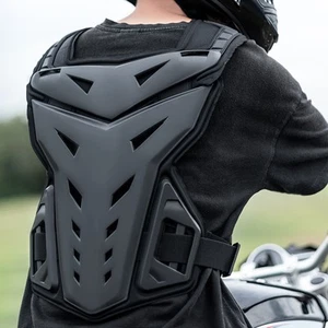 Motorcycle Armor Vest Double Protection Adjustable Size PE Shell Shock Absorbing - Picture 1 of 24
