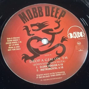Mobb Deep Drop A Gem On 'Em 12" Vinyl Record 1996 Rare Promo OG LOUD RDAB-64655 - Picture 1 of 4