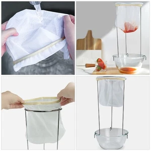 1 juego de suministros para hacer mermeladas bolsa de filtro lavable soporte colador de gelatina con ^ - Imagen 1 de 12