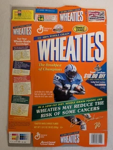 Wheaties Barry Sanders Empty Cereal Box Flat - Detroit Lions 🏈 - Picture 1 of 2