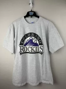 Vintage 1992 XL Colorado Rockies Salem Sportbekleidung USA Einzelstich Shirt - Bild 1 von 11