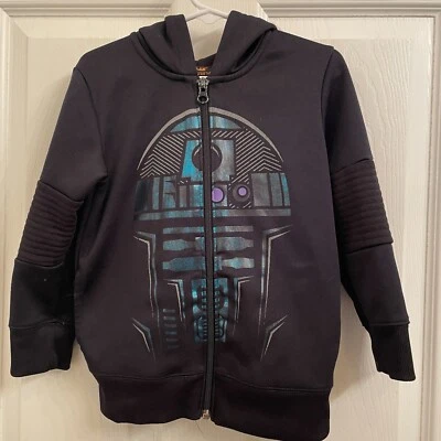 Sudadera con capucha Star Wars R2D2 azul lámina para niños talla 4 Foto 1 de 4