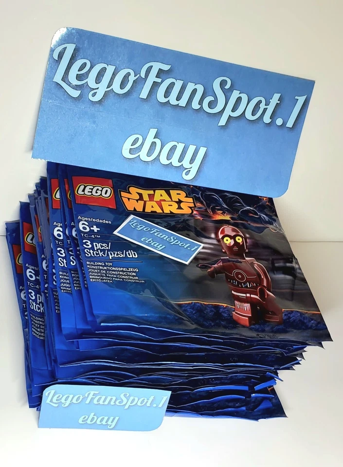 Lego Star Wars TC-4 PROTOCAL DROID Polybag Minifigure #5002122 RARE (NEW/SEALED) - Image 1 of 3