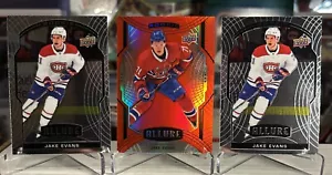 2020-21 Upper Deck Allure Jake Evans LOT (3) RARE Red Rainbow Rookie RC ⭐️ MINT - Picture 1 of 5