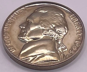 1968 S Jefferson Nickel 5C - Proof - Original Design Modern  (SKU 051) - Picture 1 of 2