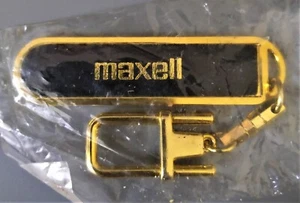 MAXELL Brass Keyring, NEW, OLD STOCK, FREE POSTAGE - Picture 1 of 2
