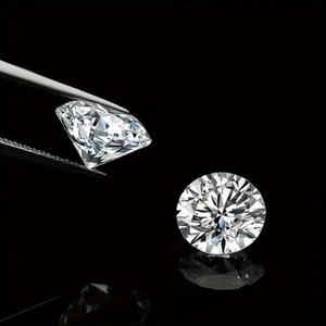 Natural D Color 2 Ct Certified VVS1 Round Cut Lab Grown Diamond Loose Gemstone - Picture 1 of 5