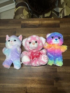 Build-A-Bear Mini Bears Stuffed Animal Toy Hearts Valentines Lot - Picture 1 of 2