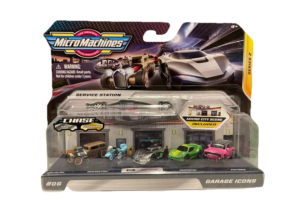 Micro Machines Series 2 #6 Garage Icons Rare Chrome Chase 2020 - Image 1 of 1