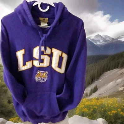 Sudadera con Capucha Heisman Adulto 'LSU Tigers' Talla XL Todos los Gráficos Bordados. Foto 1 de 4
