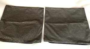 Maisons Du Monde Gray & Gold Velvet Abstract Throw Pillow Cover 17x17 inch - Picture 1 of 4