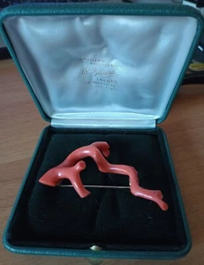 Spilla gioiello di corallo - Coral jewel brooch - Foto 1 di 2