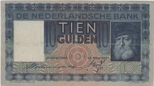 Netherlands 10 Gulden 1936 used - Picture 1 of 2