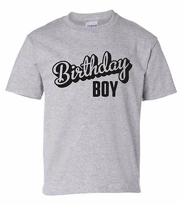 Youth size "Birthday Boy" T-Shirt (with optional name/number) kids childs party - Image 1 of 3
