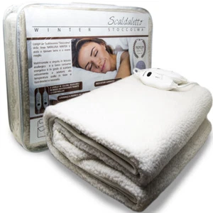 Coperta Elettrica Termica Due Telecomando Tre Livelli Calore Letto Matrimoniale - Foto 1 di 10