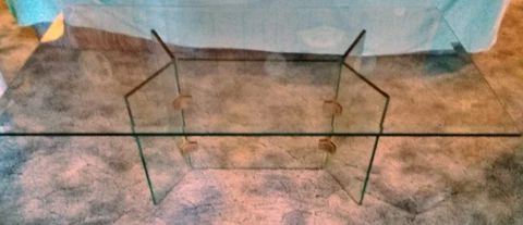 LEON ROSEN Mid-Century vintage glass coffee table-The Pace Collection Cover