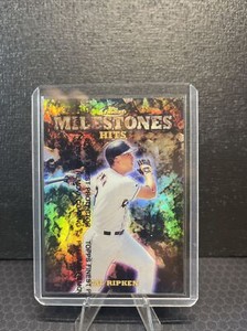 Cal Ripken 1999 Topps Finest Milestones Hits #1687/3000