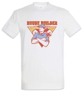 House Builder I T-Shirt Housebuilder Bricklayer Brickie Mason Homebuilder Mason - Picture 1 of 1