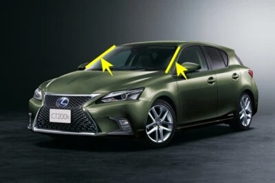 Juego de molduras exteriores para parabrisas genuino TOYOTA LEXUS CT200H ZWA10 JDM 75535-76010 Foto 1 de 2