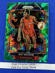 2022 #98 Kia Vaughn WNBA Panini Prizm Basketball Green Ice Prizm Dream - Picture 1 of 2